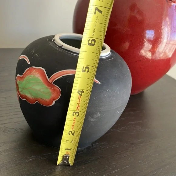 Ginger jar/ vase floral made in Japan pottery vintage